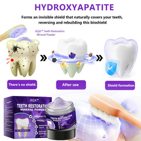 AQA™ Poudre minérale réparatrice dentaire 🦷 (approuvée par l’ADA)